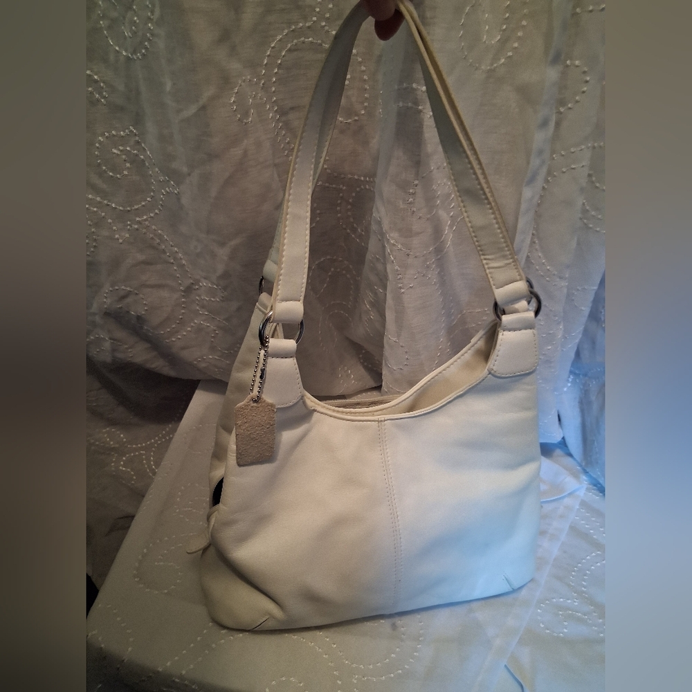 Cream Shoulder Bag for Women - Classic Everyday Tote